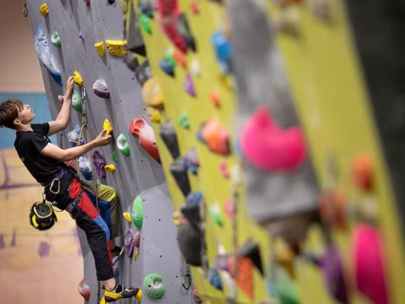 lead climbing